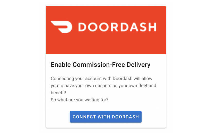 Enable Doordash